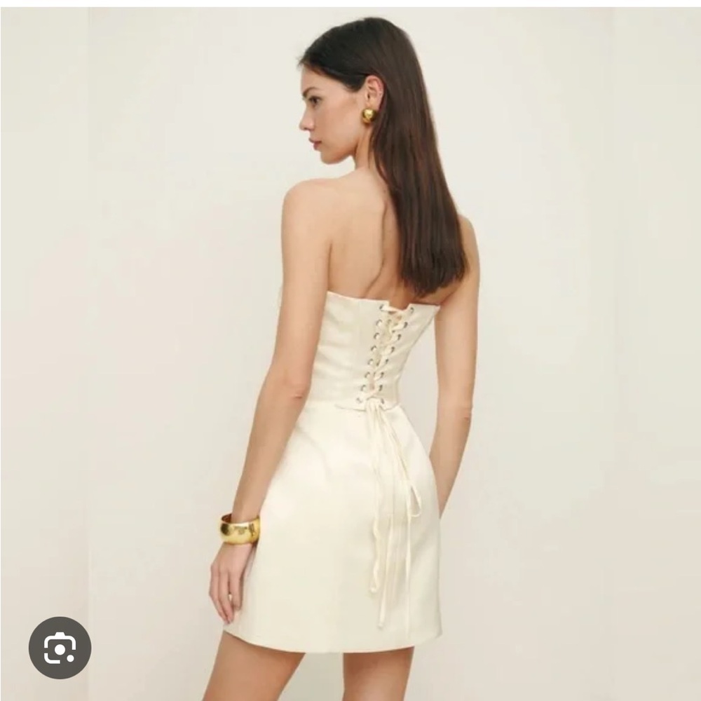 Reformation Pacie Satin Dress- Leopard print - Picture 4 of 7